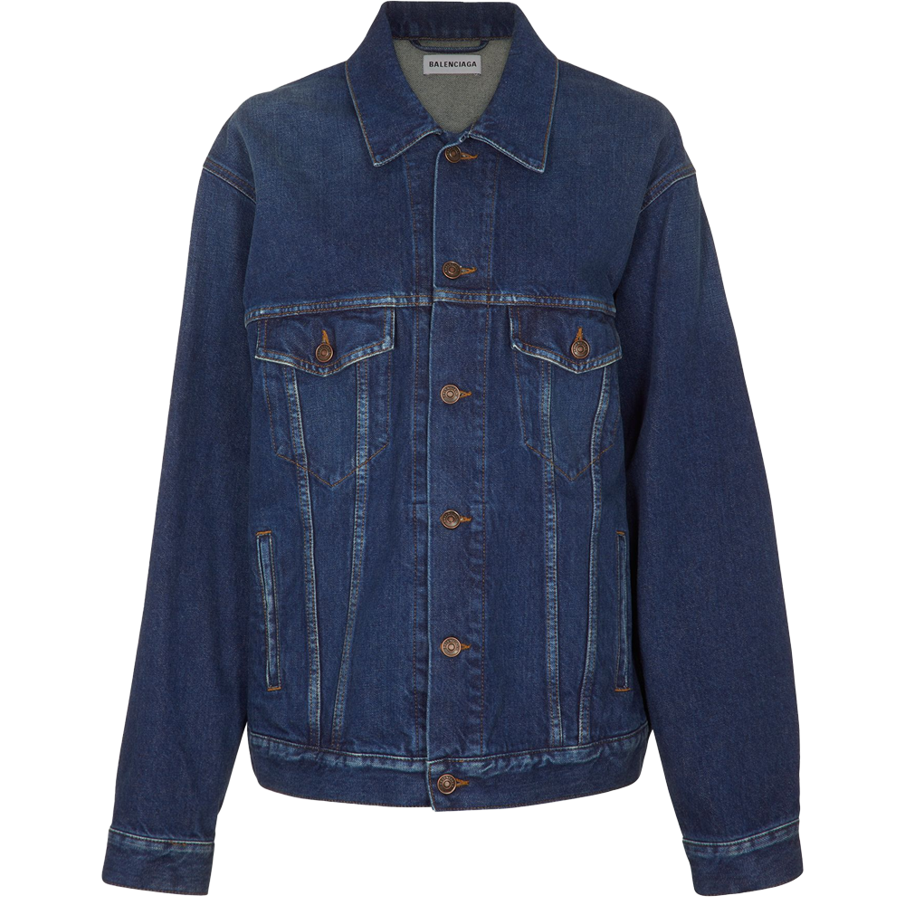 Balenciaga Denim O/S You Are The World Jacket