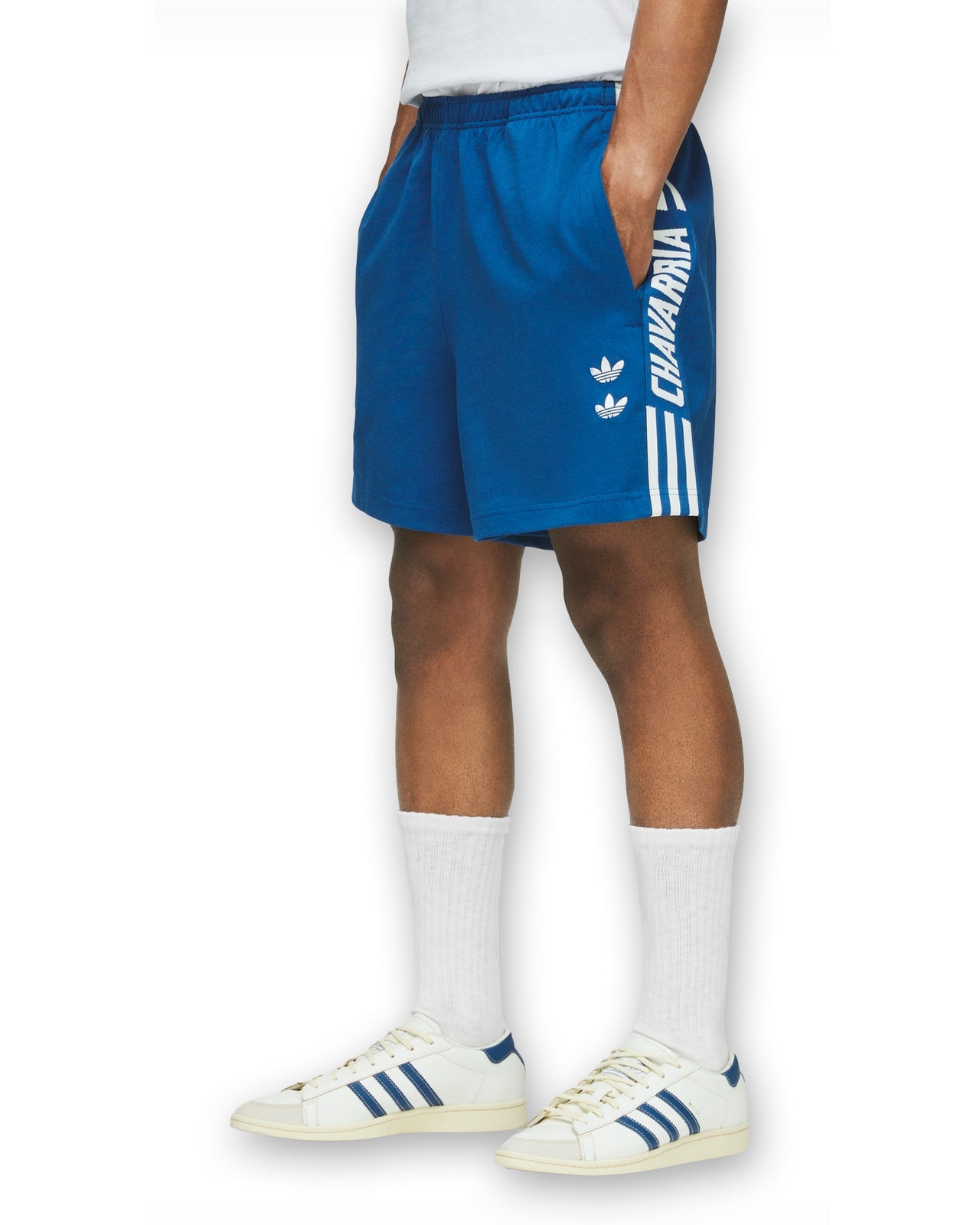Adidas x Willy Chavarria Gym Shorts Blau/Weiß
