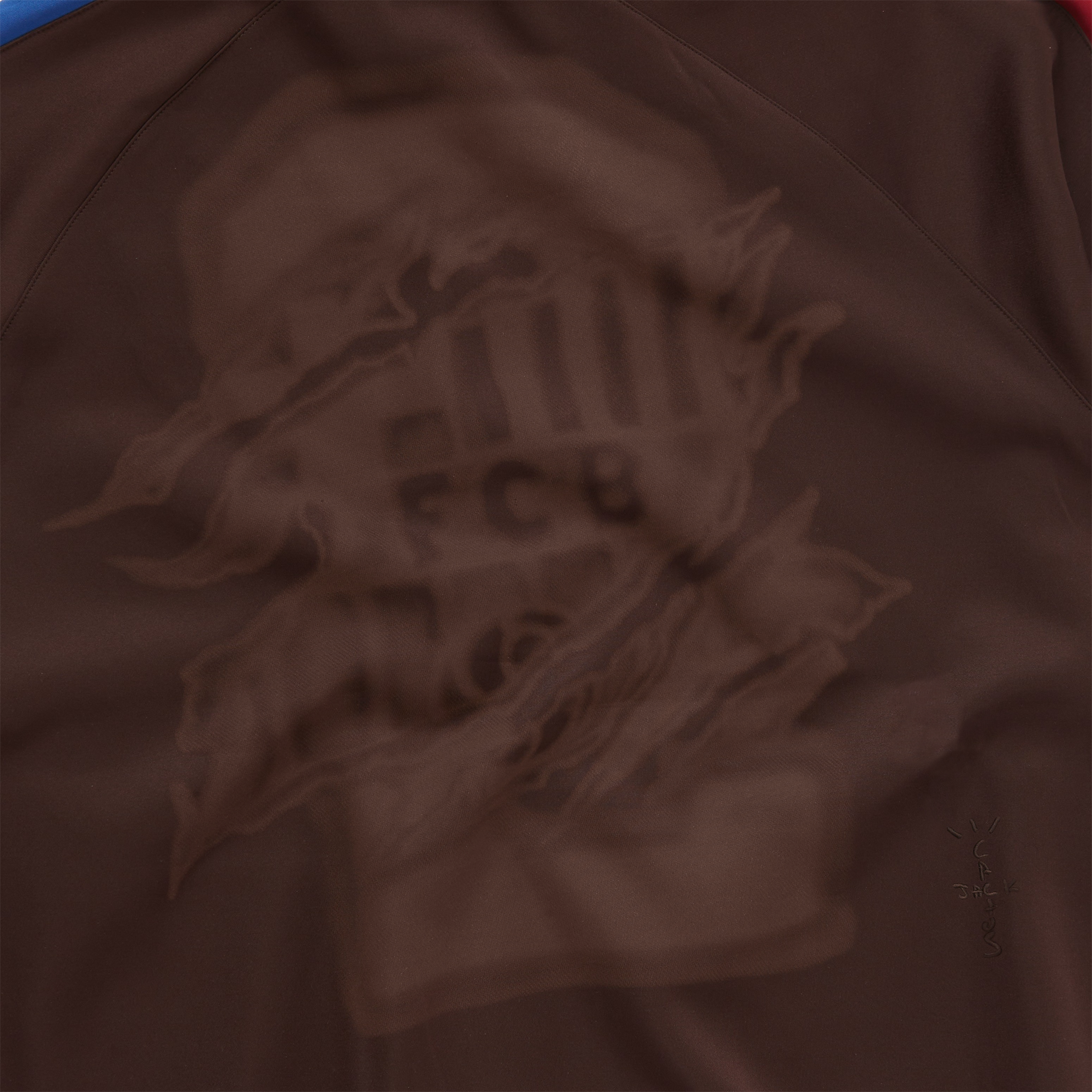 Travis Scott X Nike X FCB Barça Retro-Anthropjacke mit Reißverschluss