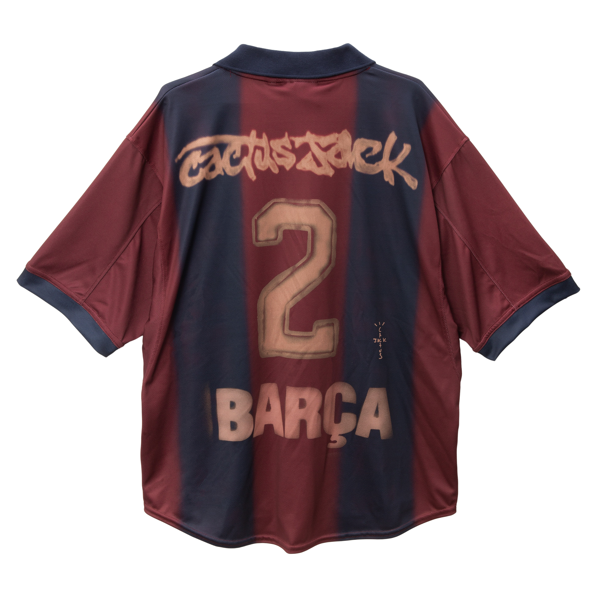 Travis Scott X Nike X Fc Barcelona Retro 2000/01 Skelett-Heimtrikot