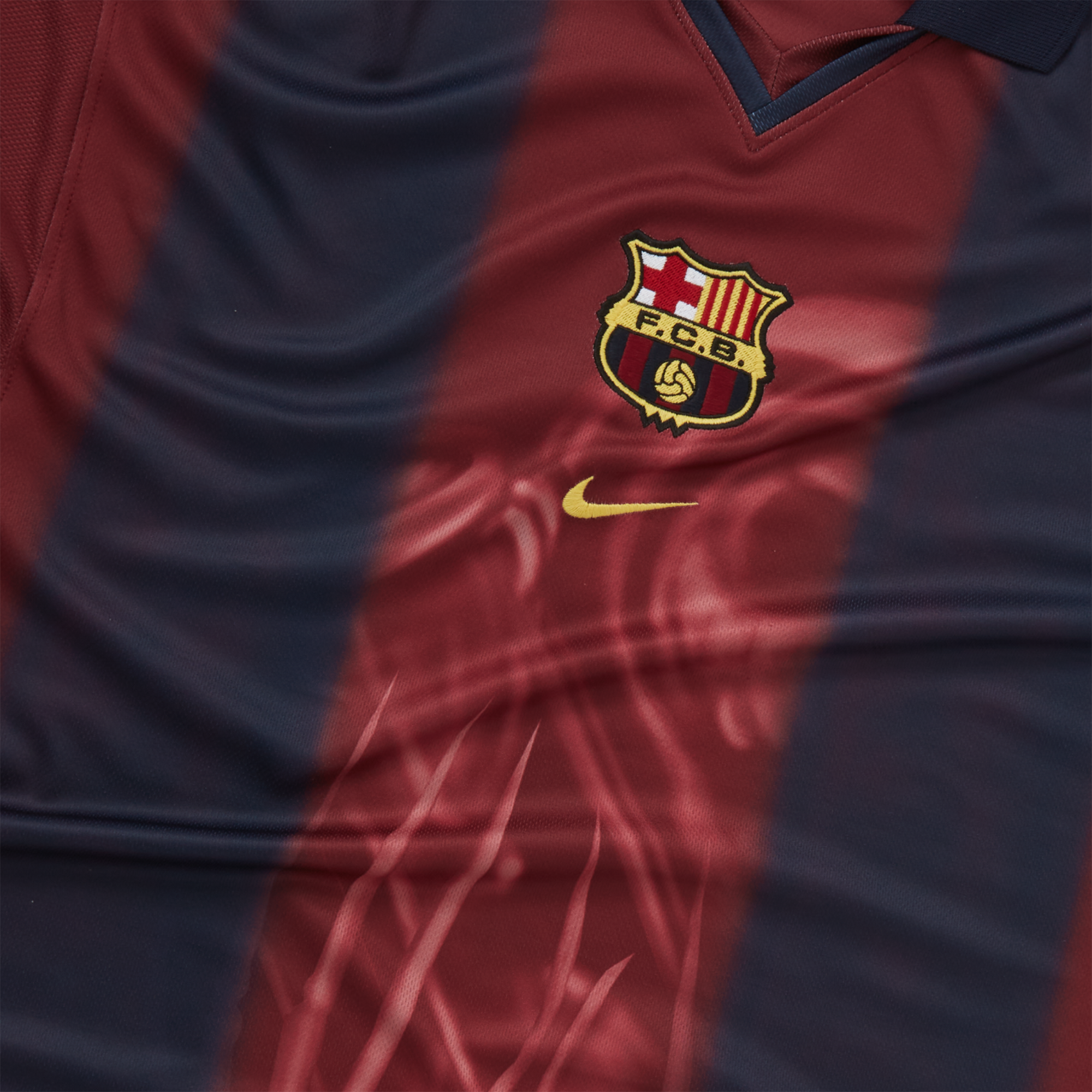 Travis Scott X Nike X Fc Barcelona Retro 2000/01 Skelett-Heimtrikot