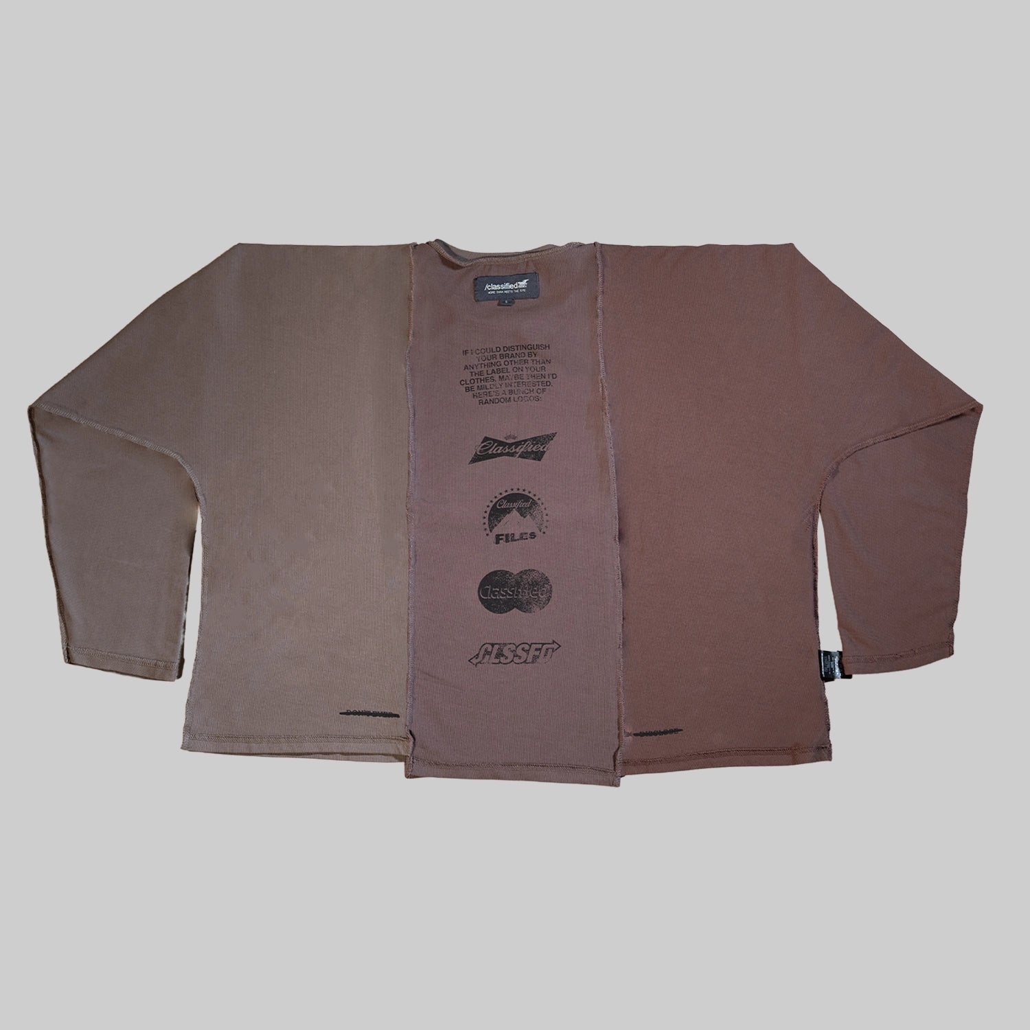 Classified Statement Longsleeve Brown