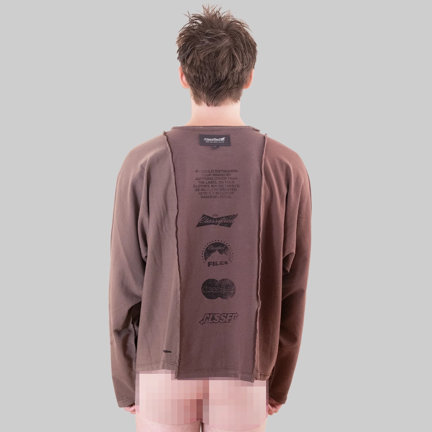 Classified Statement Longsleeve Brown