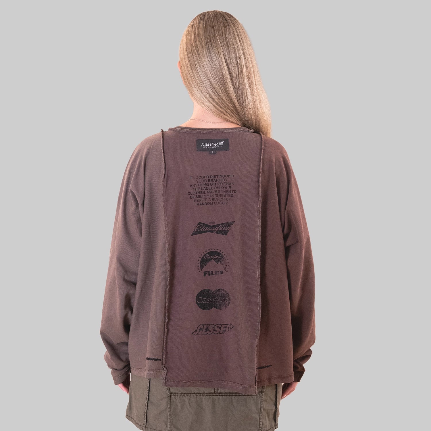 Classified Statement Longsleeve Brown