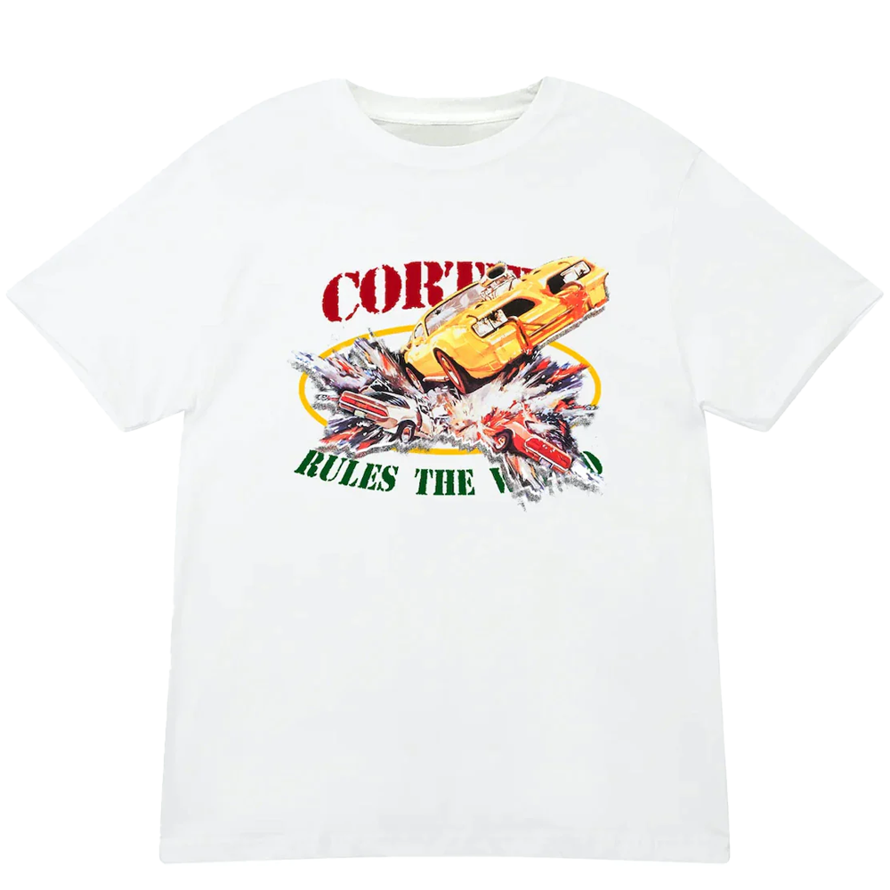 Corteiz Car Crash Tee White
