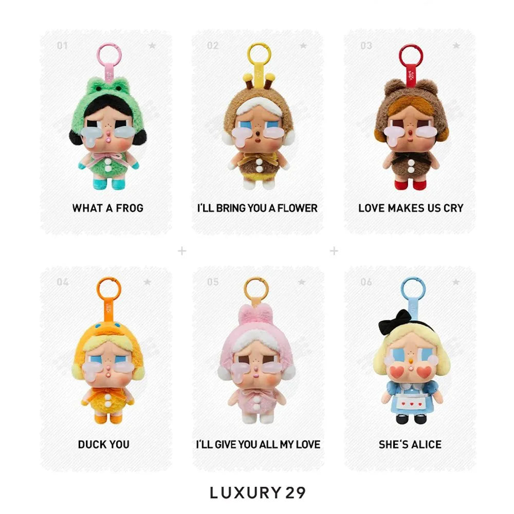 Pop Mart CryBaby Crying Again Series Vinyl-Gesicht Plüsch Einzel-Blindbox