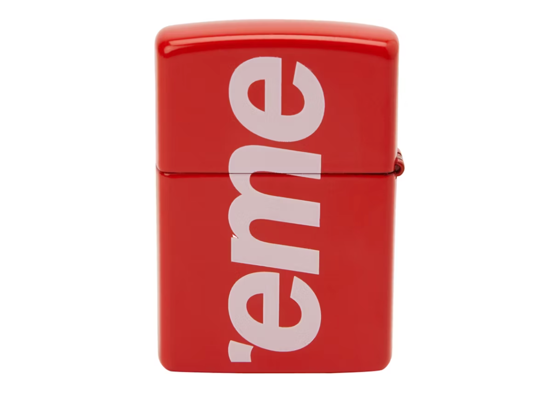 Supreme Logo Zippo Rot