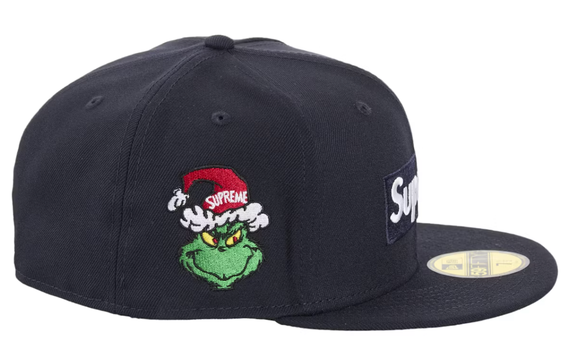 Supreme Grinch Box Logo New Era 59Fifty Fitted Cap Navy