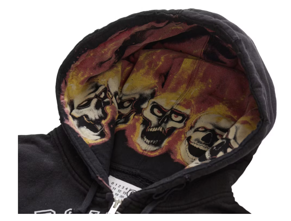 Supreme MM6 Maison Margiela Zip Up Hooded Sweatshirt Black
