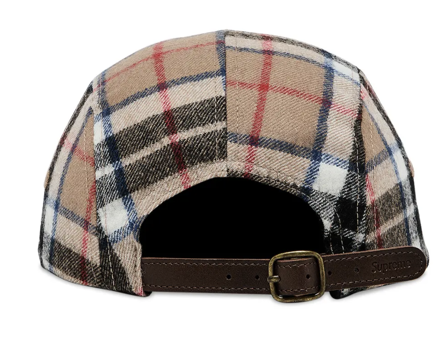Supreme Lochcarron Camp Cap Tan Plaid