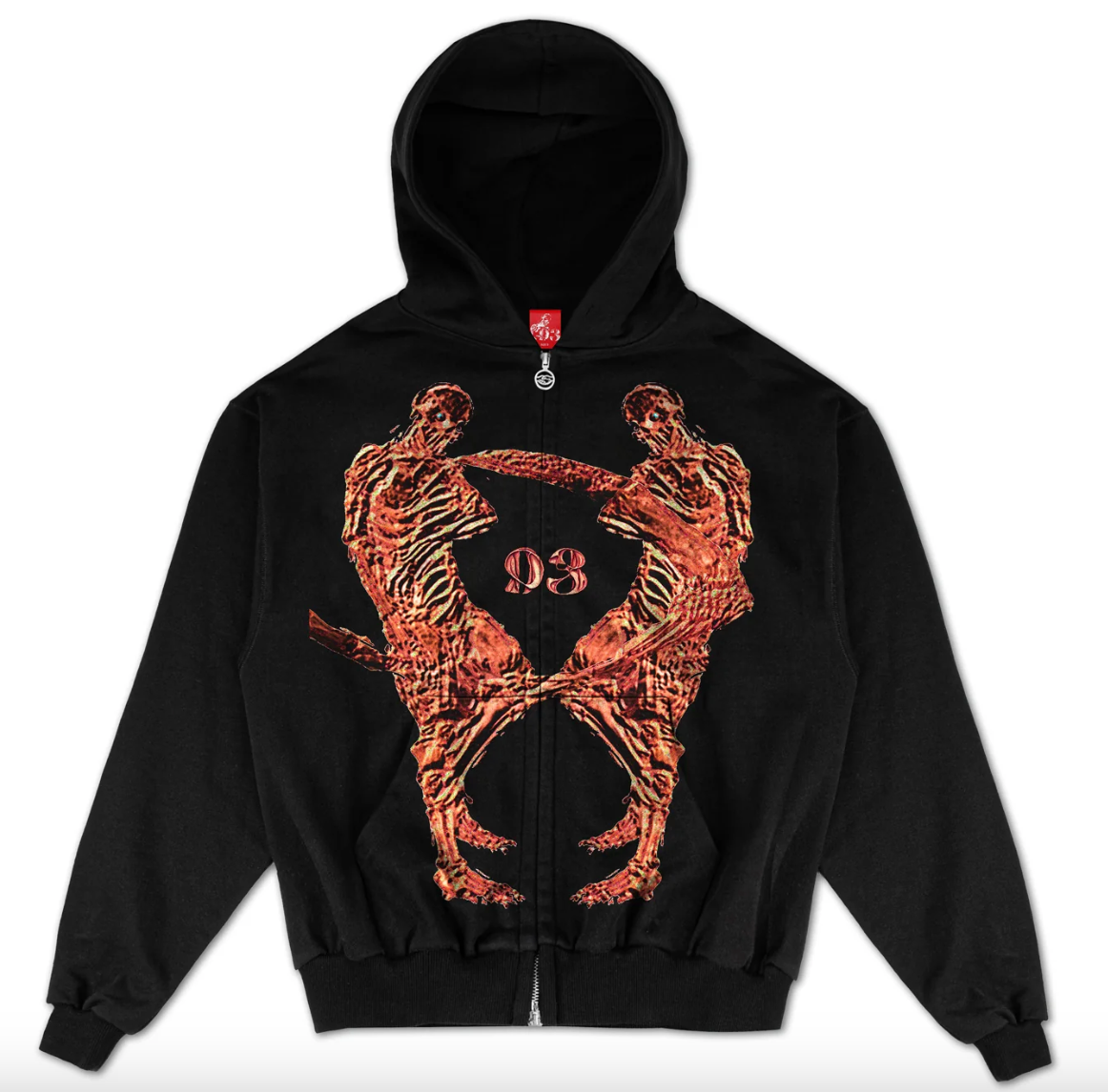 93 Sierra/Crosses Rasconse Skeleton Zip Hoodie