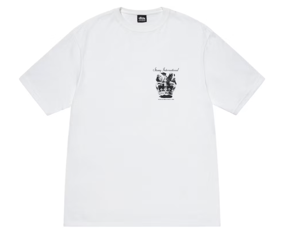 Stüssy Dog Crown Tee Weiß