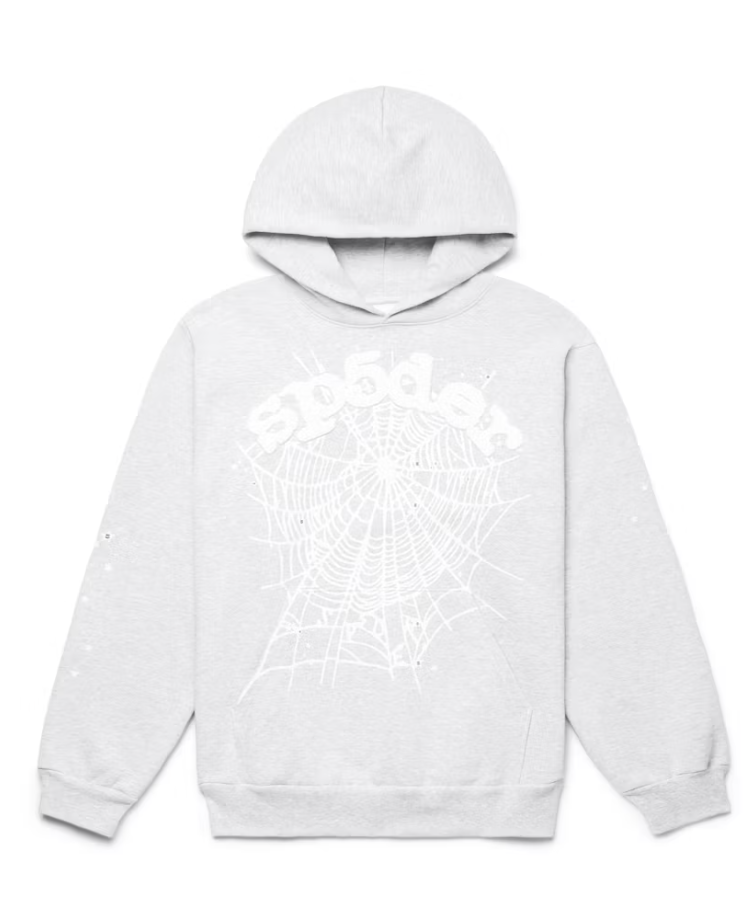 Sp5der OG Web Hoodie Heather Gray