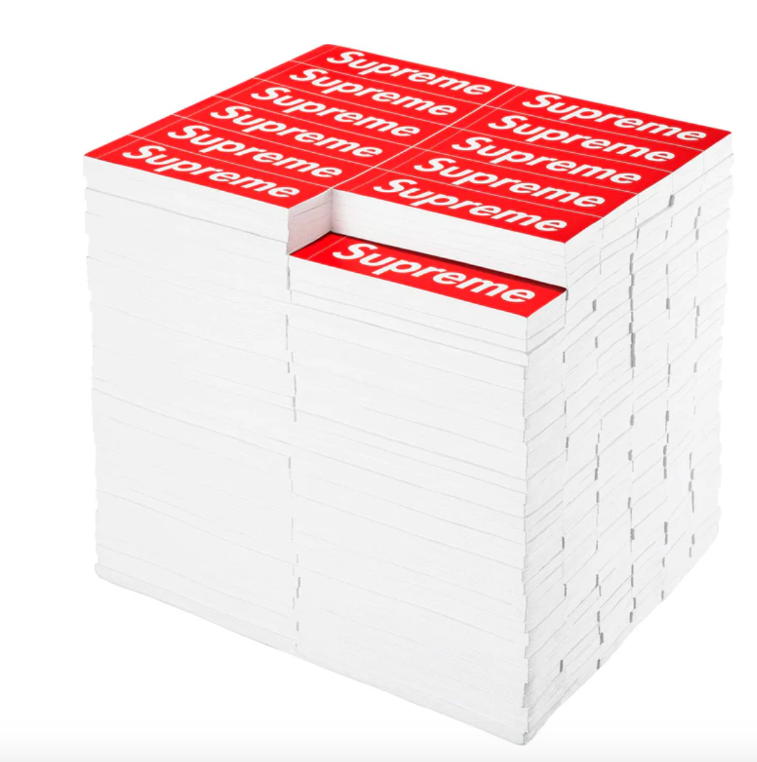 Supreme Rotary Hero Sticker Bricks Stool Side Table Red