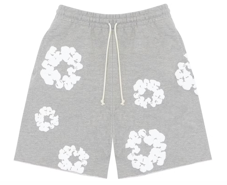 Denim Tears The Cotton Wreath Shorts Grau