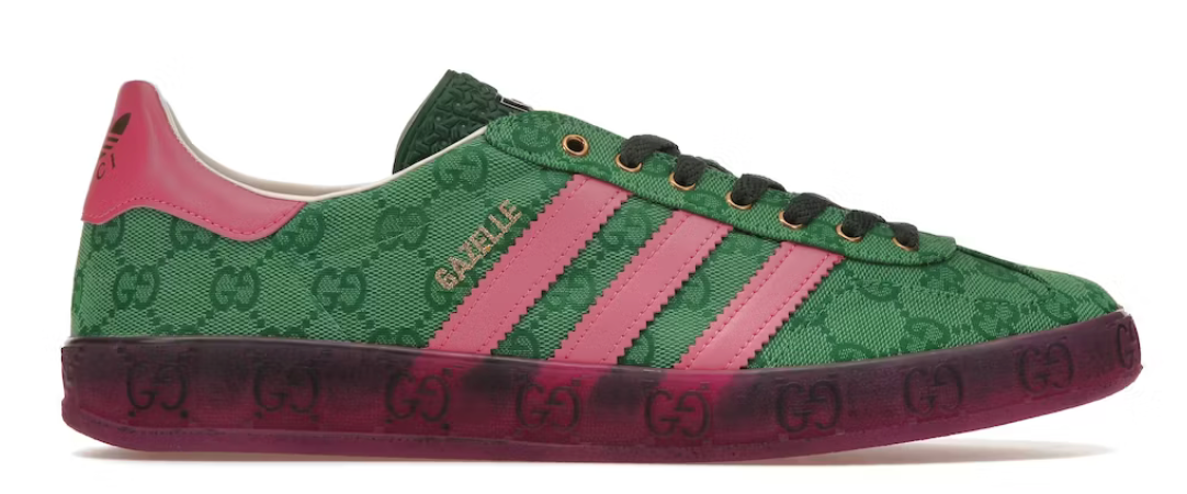 adidas x Gucci Gazelle Green GG Monogram Women s The Garden