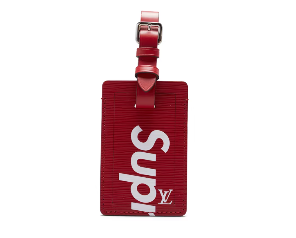 Louis Vuitton x Supreme Luggage Tag Red The Garden