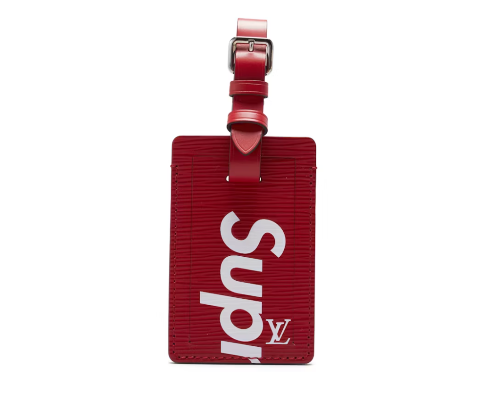 Louis Vuitton x Supreme Luggage Tag Red