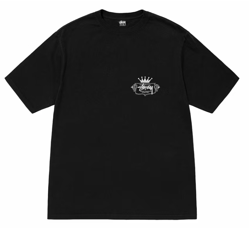Stussy Built To Last Pigment Dyed Tee Black