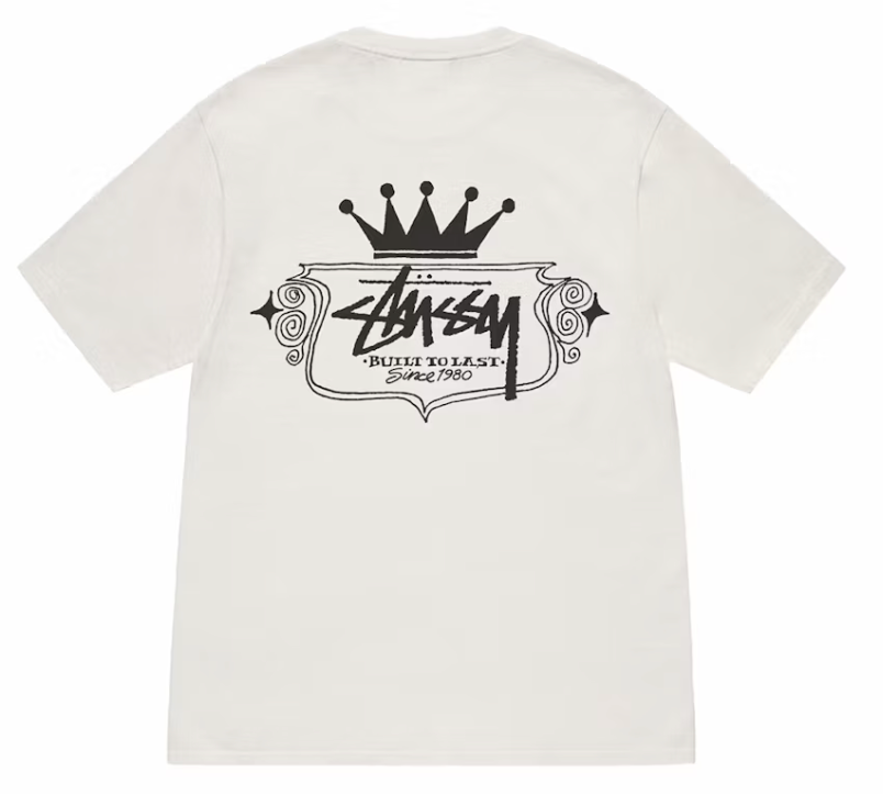 Stussy Built To Last Pigment Dyed Tee Natural