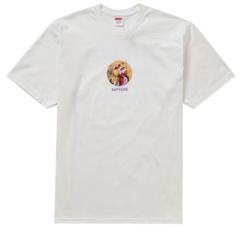 Supreme Miss Piggy Tee White