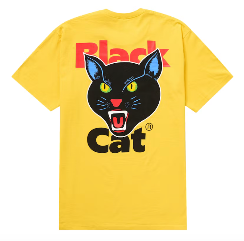 Supreme Black Cat Tee (SS24) Yellow