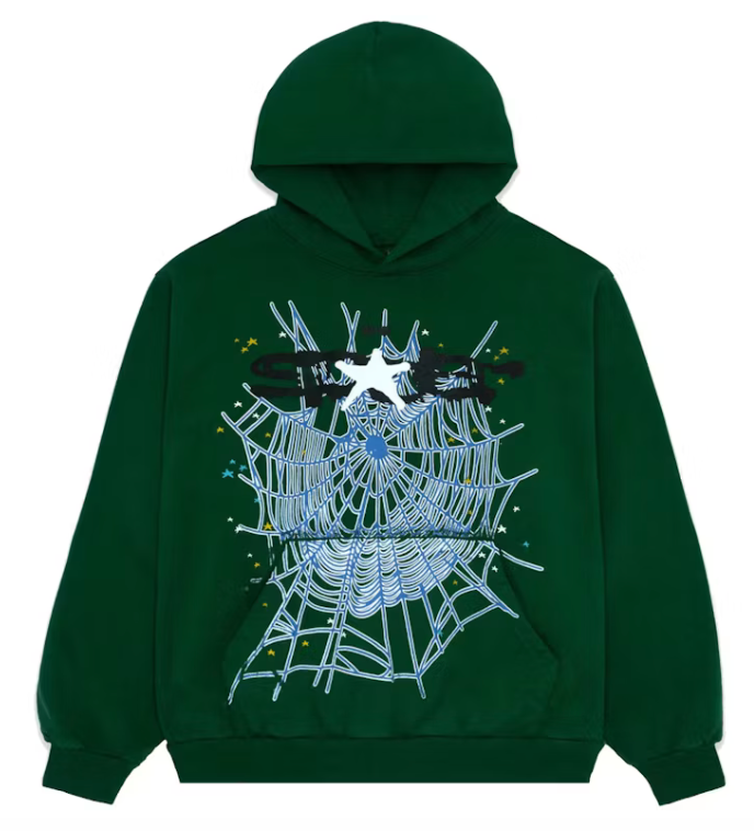 Sp5der Web Hoodie Hunter Green
