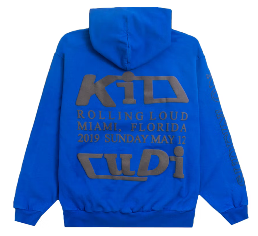 Kid Cudi Rolling Loud Swim In The Light Hoodie Blue The Garden