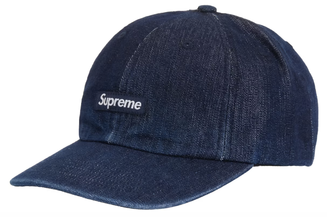 Supreme Cordura Denim Small Box 6-Panel Blue