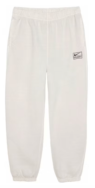 Stussy x Nike Pigment Dyed Fleece Pant Light Bone