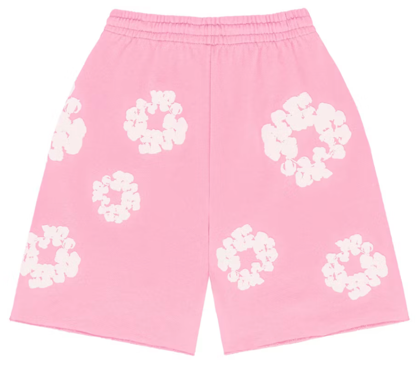 Denim Tears The Cotton Wreath Shorts Pink