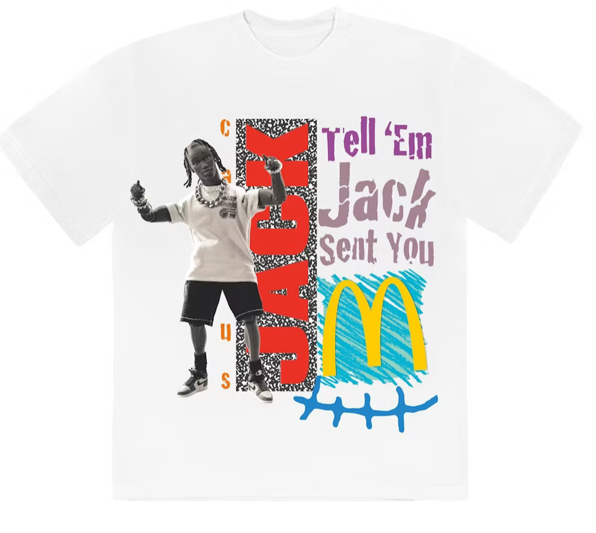 Travis Scott x McDonald's Jack Smile T-shirt White
