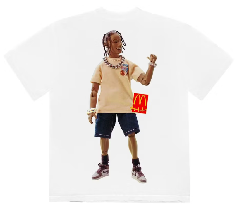 Travis Scott x McDonald's Action Figure Series T-shirt White