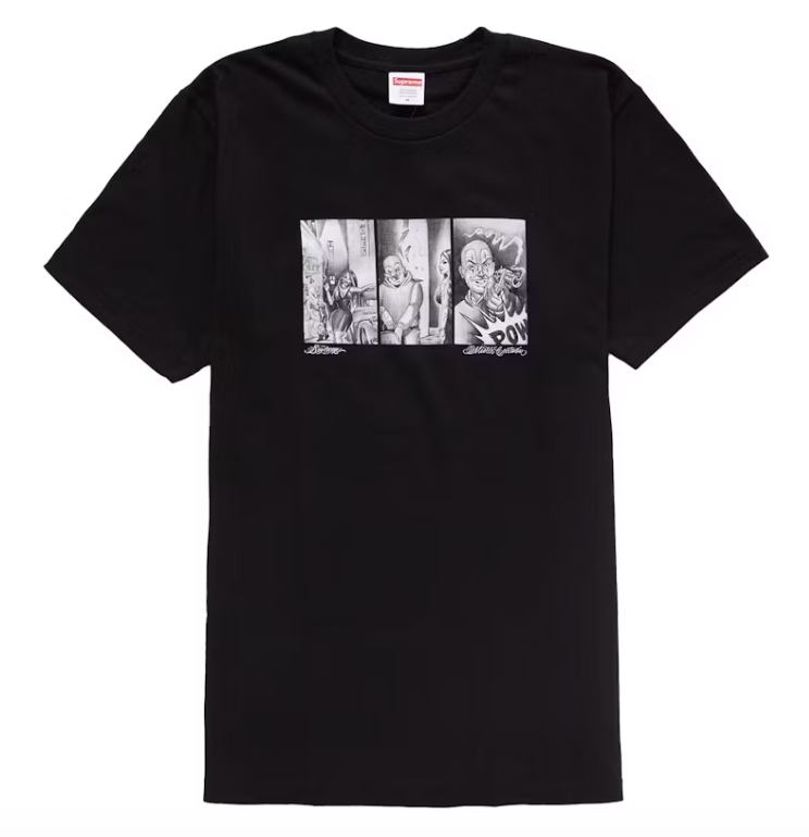 Supreme Mister Cartoon Pow Tee Black