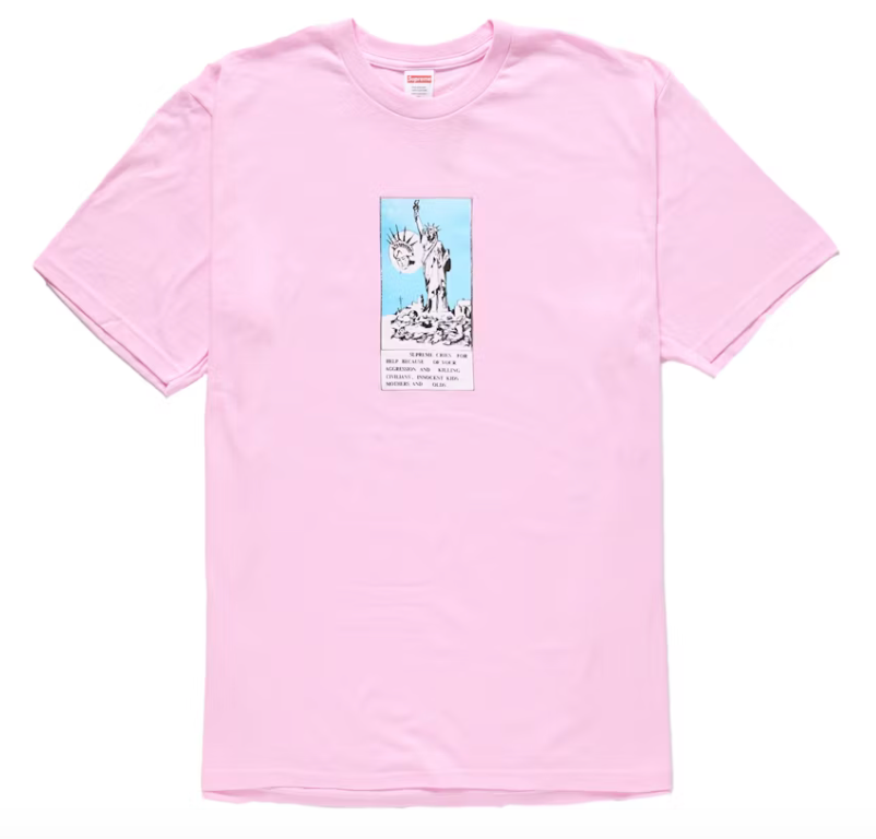 Supreme Liberty Tee Light Pink