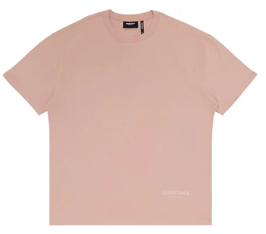 Fear of God Essentials Pink 3M Logo Boxy T-shirt Blush