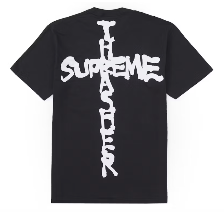 Supreme Thrasher Cross Tee Black