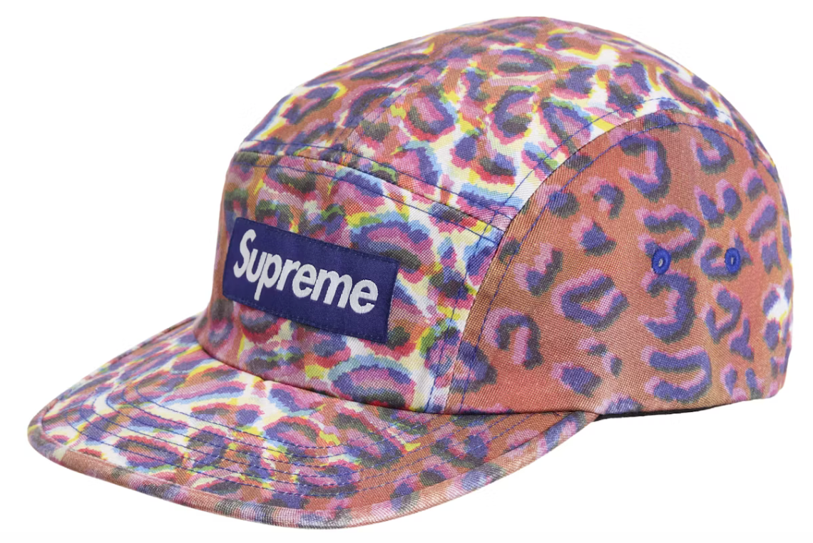 Supreme Washed Chino Twill Camp Cap (FW24) Leopard