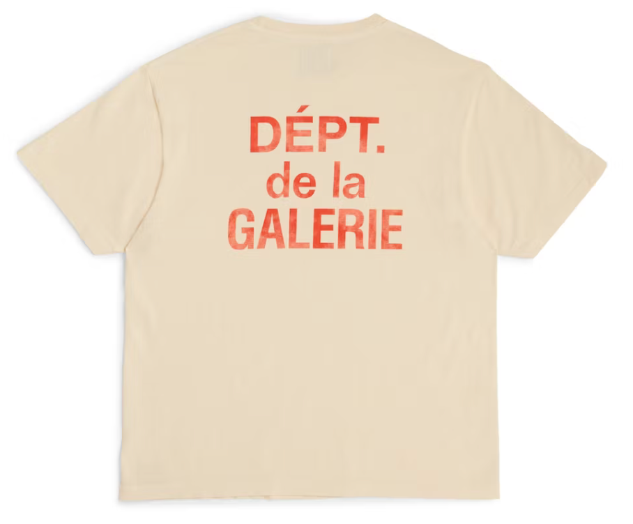 Gallery Dept. French T-shirt Cream/Red