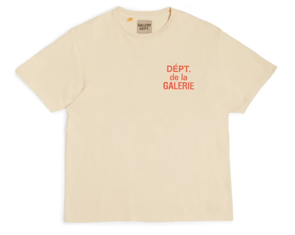 Gallery Dept. French T-shirt Cream/Red