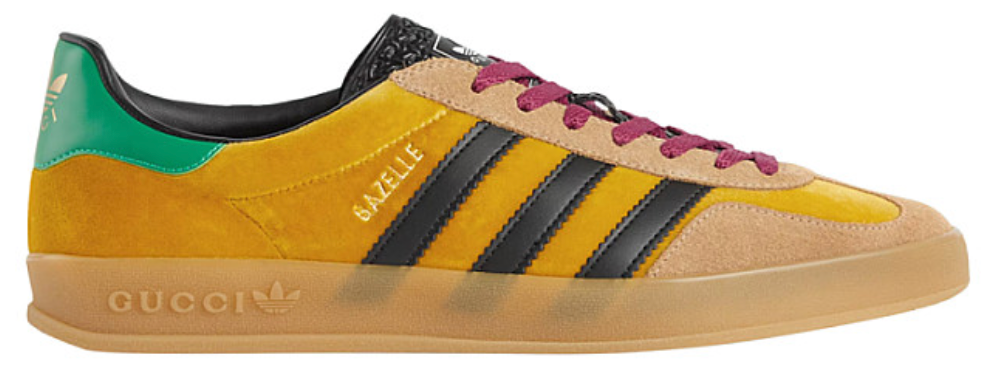 Adidas x Gucci Gazelle „Yellow Velvet Green“