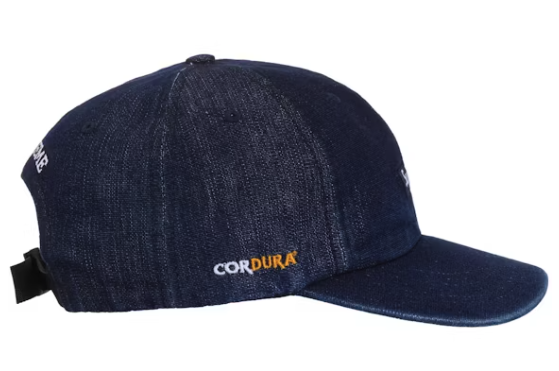 Supreme Cordura Denim Small Box 6-Panel Blue