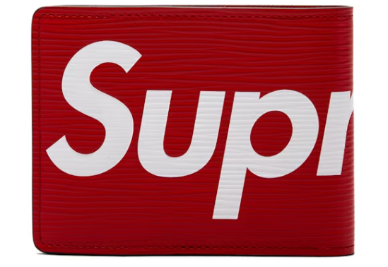 Louis Vuitton x Supreme Slender Wallet Epi Red