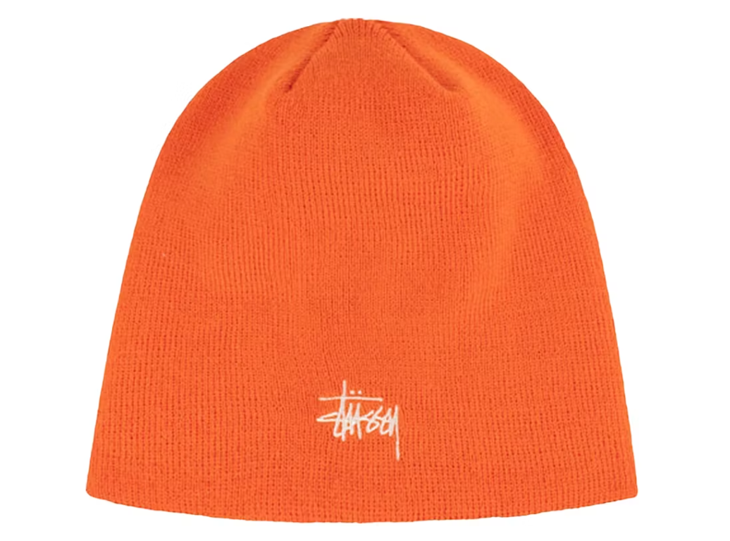 Stussy Basic Skullcap Beanie Orange