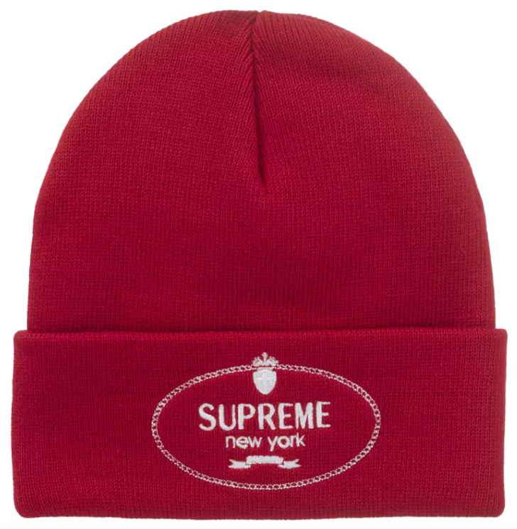 Supreme Crest Beanie Red
