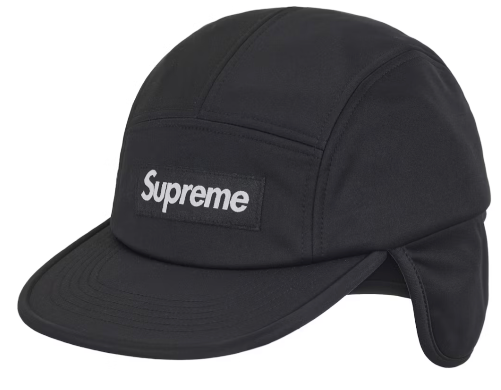 Supreme WINDSTOPPER Earflap Camp Cap (FW24) Black
