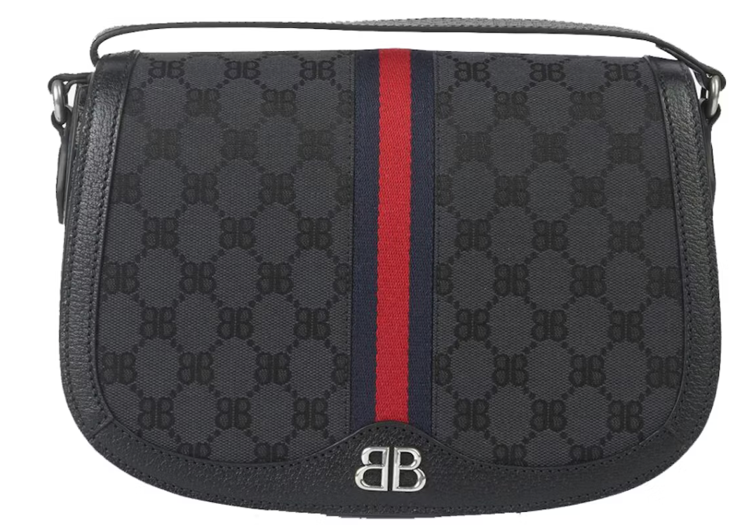 Gucci x Balenciaga The Hacker Project Medium Shoulder Bag Black