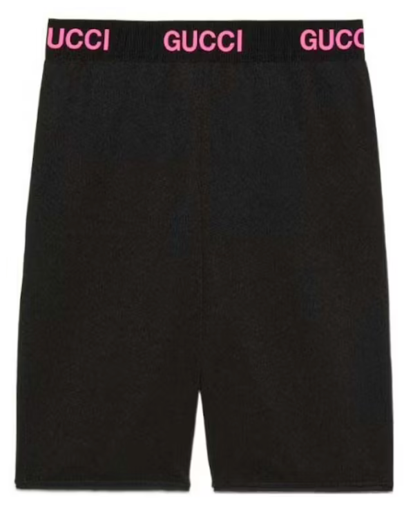 Gucci Bikershorts Schwarz/Rosa