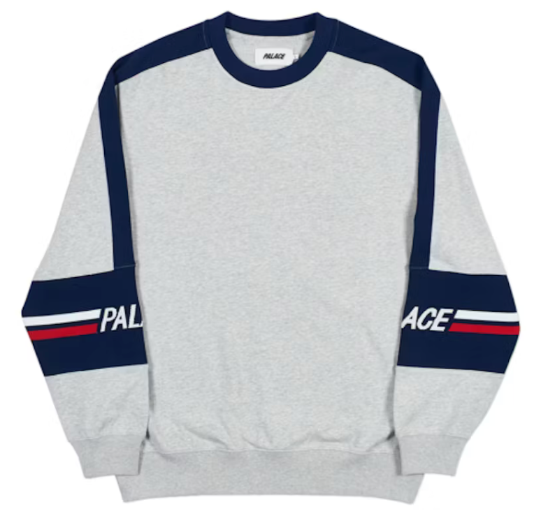 Palace 320 Crew Grey Marl/Navy