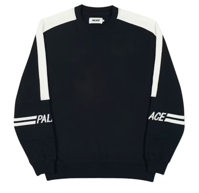 Palace 320 Crew Black/White